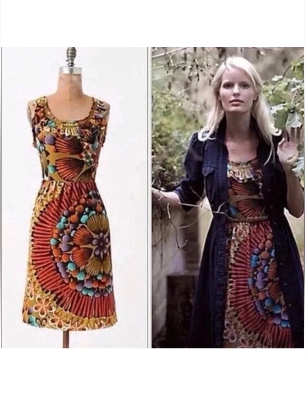 Anthropoligie Edme & Esyllte Lapulla Floral Dress
